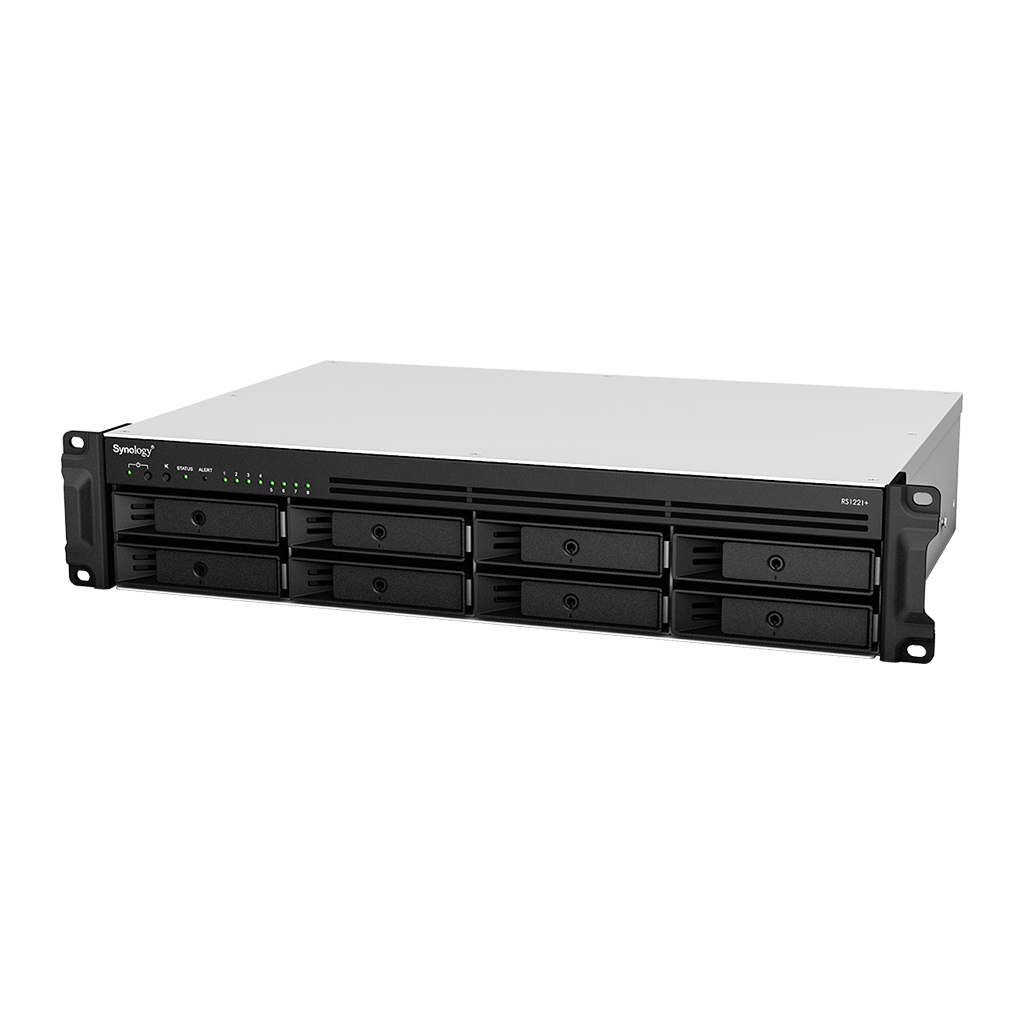 Сетевое хранилище Synology RS1221+ 8xHDD 2U NAS-сервер «All-in-1» (до 12-и HDD модуль RX418 X 1)