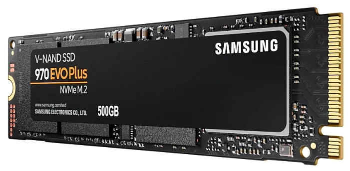 Твердотельный накопитель SSD Samsung 970 EVO Plus [MZ-V7S500BW] [500 ГБ, M.2 2280 PCI-E, чтение: 3500 МБ/с, запись: 3200 МБ/с, TLC]