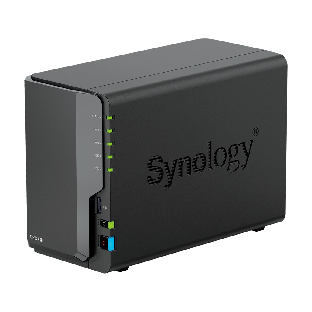 Сетевое хранилище Synology DS224+ 2xHDD NAS-сервер «All-in-1»