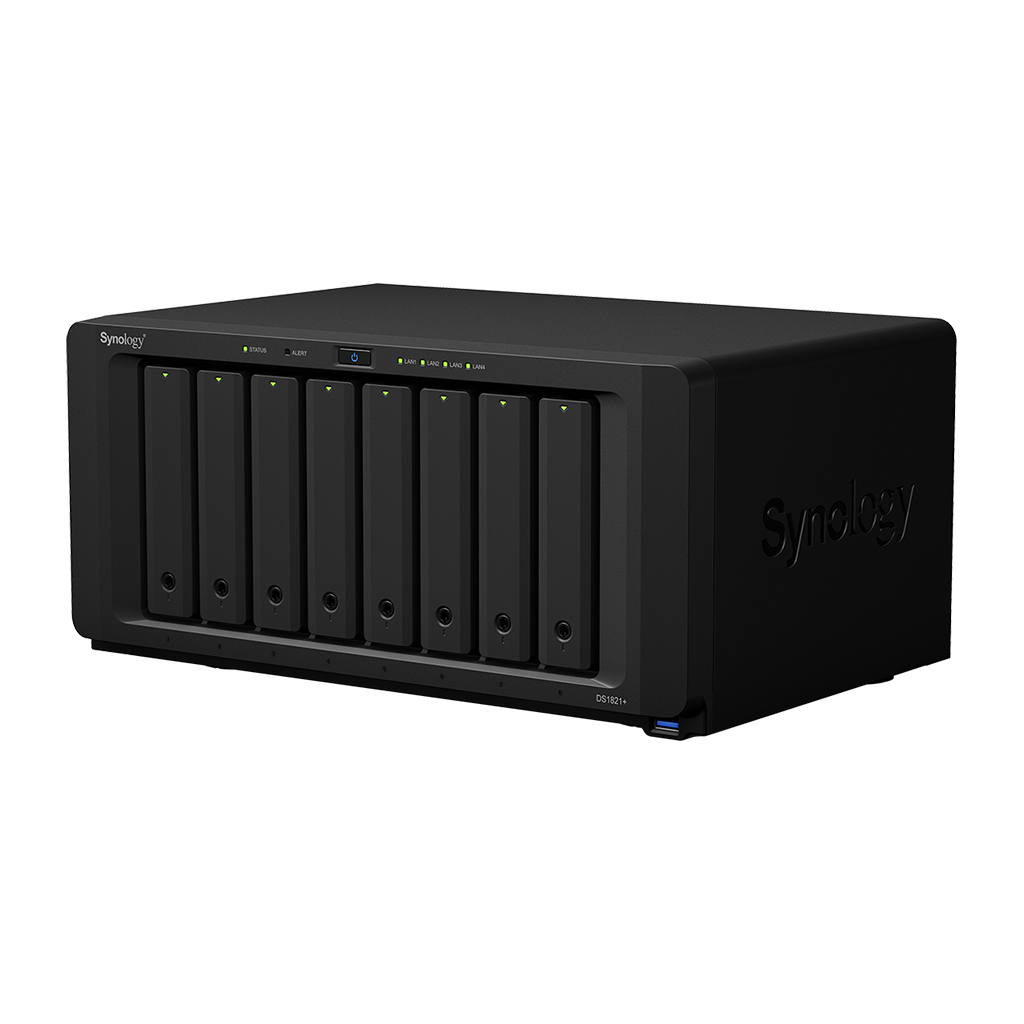 Сетевое хранилище Synology DS1821+ 8xHDD NAS-сервер «All-in-1» (до 18-ти HDD два модуля DX517 до 252ТБ)